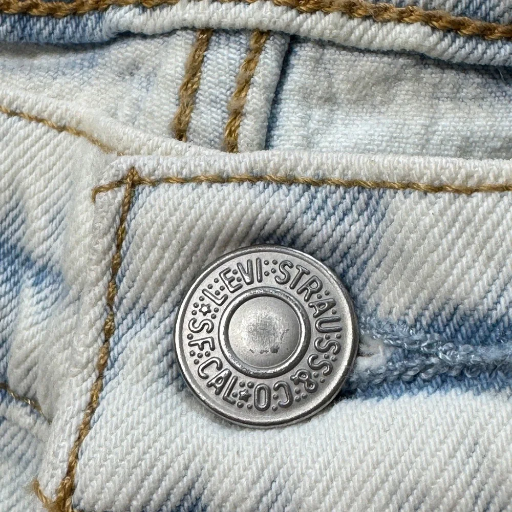 Levi's Premium Straight Leg Jeans Womens 30 Light Acid Wash Excellent Denim
